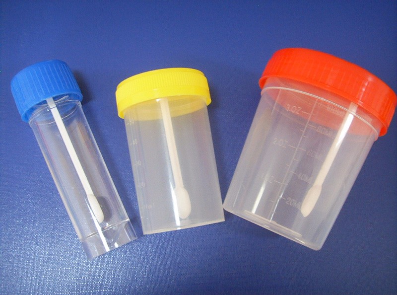 Disposable Plastic Stool Cup Container with Screw Cap