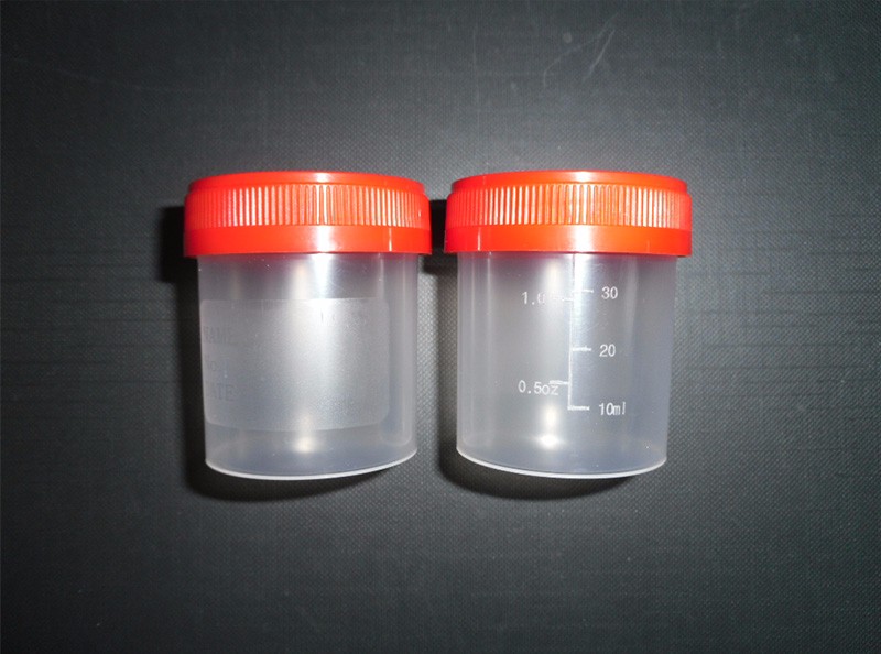 Disposable Plastic Urine Cup Container with Screw Cap